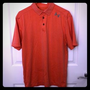 Under Armour Coral Golf Polo. Heat Gear.